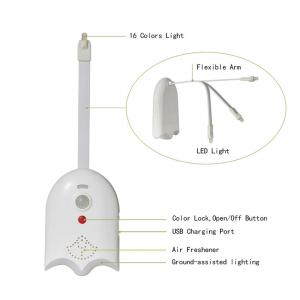 Toilet Night Light Motion Activated LED Light Aromatherapy 16 Colors Changing Toilet Bowl Night light for Bathroom