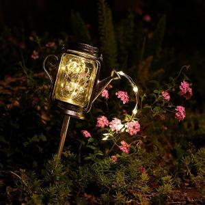 Lawn Lamp Waterproof Outdoor Suspend Shower Led Solar Mason Jar Kettle Light Landscape Lighting Lamp