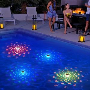 Solar Floating Pool Lights Color Changing Fish Pattern Swimming Pool Lights LED Pool Floating Fish Lights